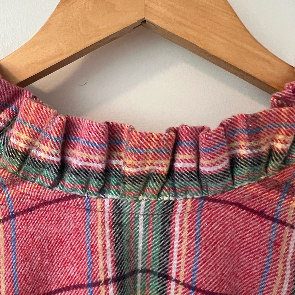 Etcetera Colorful Plaid and Pearl Appliqué Long Sleeve Blouse - Picture 3 of 7
